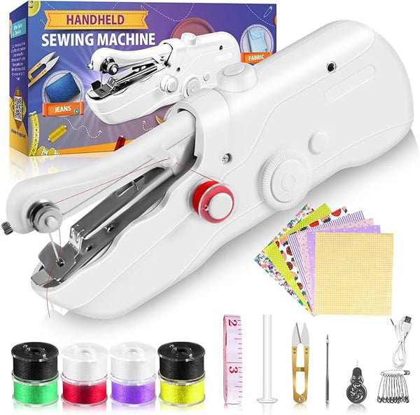 Portable Handheld Sewing Machine – Mini Stitching Machine for Clothes & Fabrics